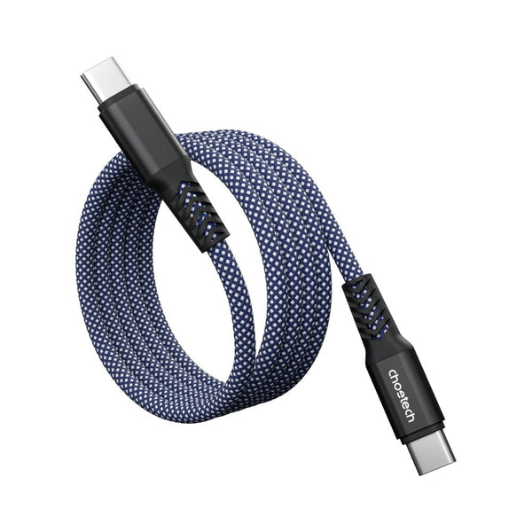 Choetech XCC-1081 100W nylon braided magnetic USB-C cable 1m Blue Qatar