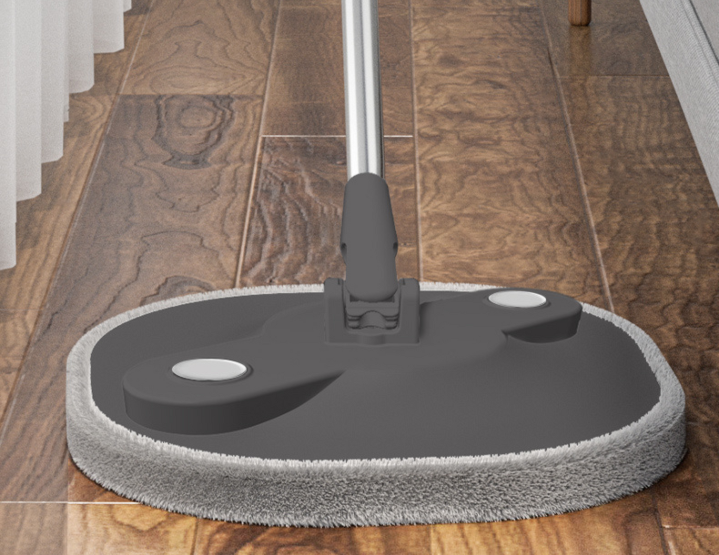 Clean Water Spin Mop WYL-821 cleaning all floor types, including tiles and wood