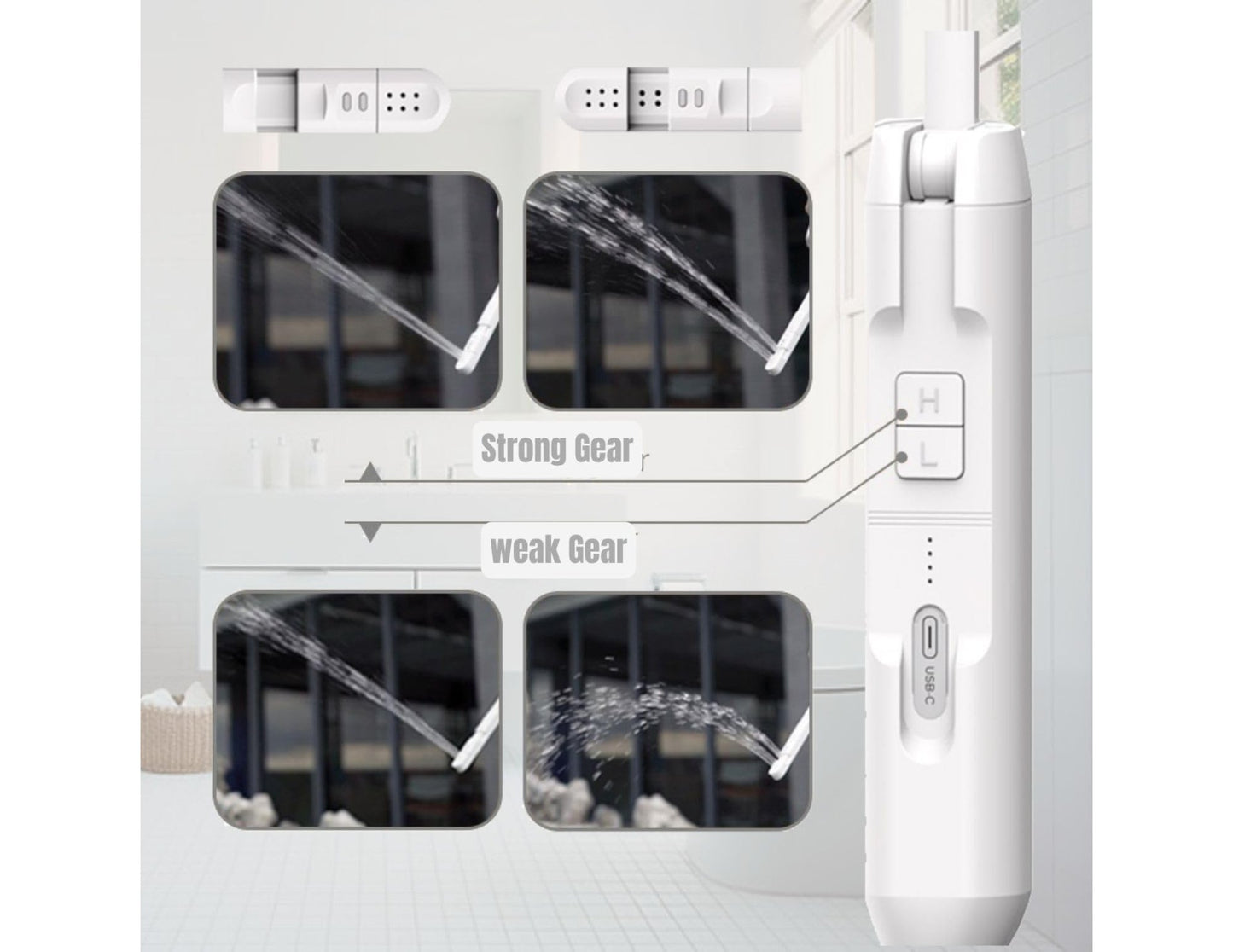 Compact Travel Bidet Sprayer JC90-PB-S24A 2.5L rechargeable portable bidet available in Qatar