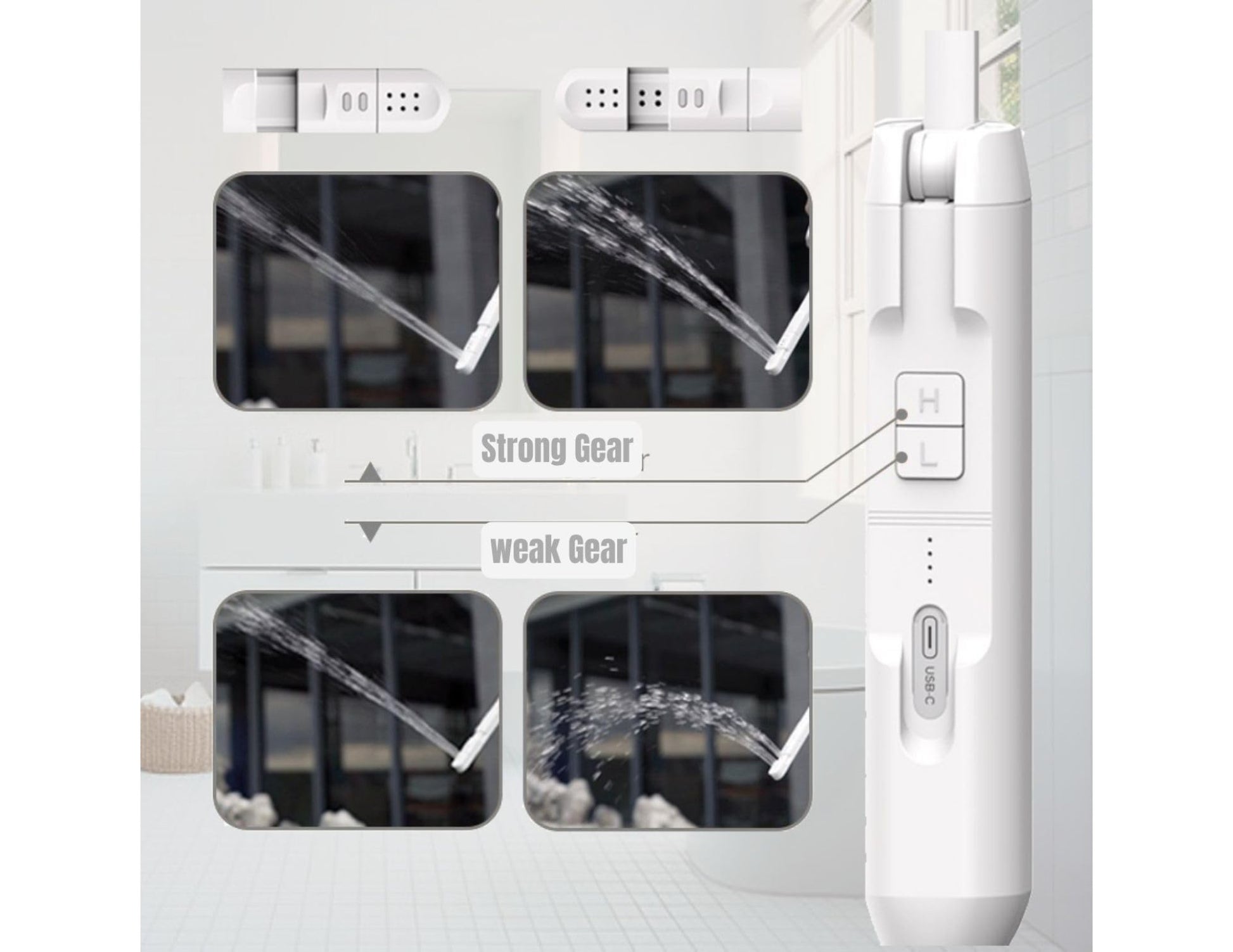 Compact Travel Bidet Sprayer JC90-PB-S24A 2.5L rechargeable portable bidet available in Qatar