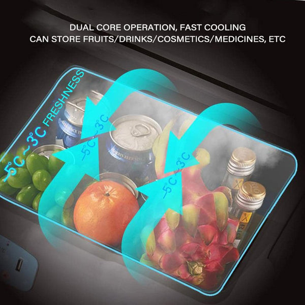 Cooler and Warmer 19L electric portable fridge for car, camping, and travel Qatar