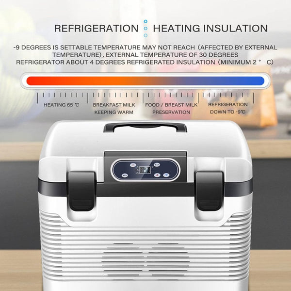 Cooler and Warmer 19L electric portable fridge for car, camping, and travel Qatar