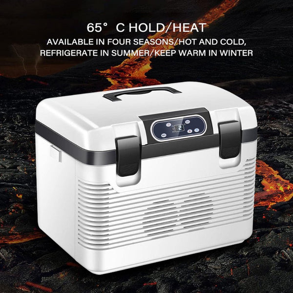 Cooler and Warmer 19L electric portable fridge for car, camping, and travel Qatar