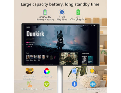 D01 Stand by Me 21.5 inch Android smart TV with touch screen and camera on wheeled stand available in Qatar
