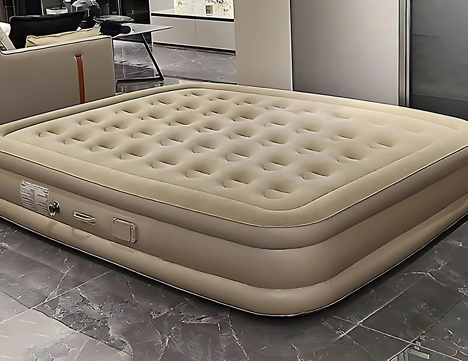 Double Automatic Inflatable Bed 40-Hole Air Mattress with