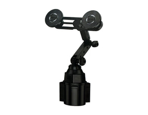 Dual magnetic cup holder mount MagSafe car phone holder black with flexible arm for iPhone, Thabthaba Store Qatar