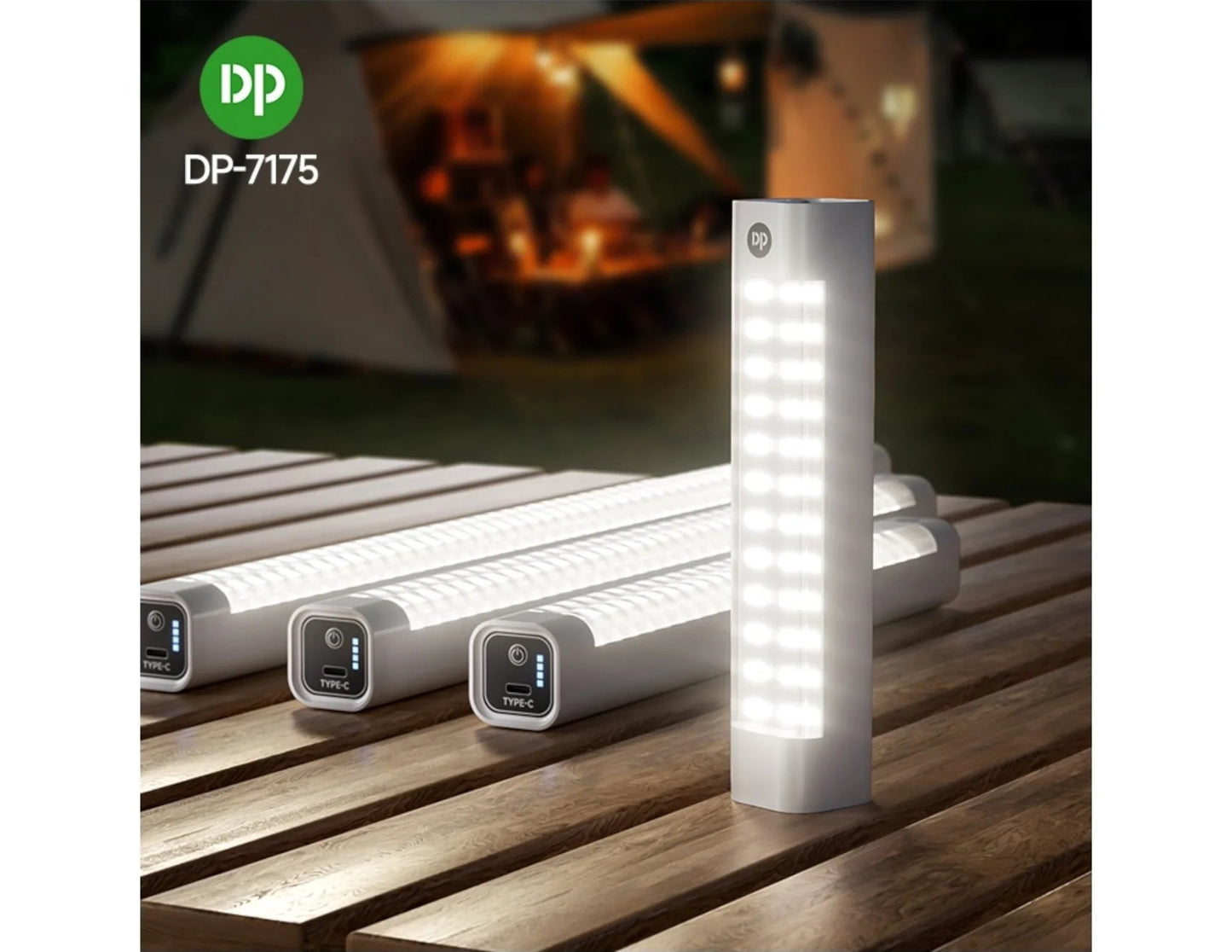 Duration Power 48W rechargeable LED emergency light DP-7175 with 6000mAh battery and soft lampshade for Qatar