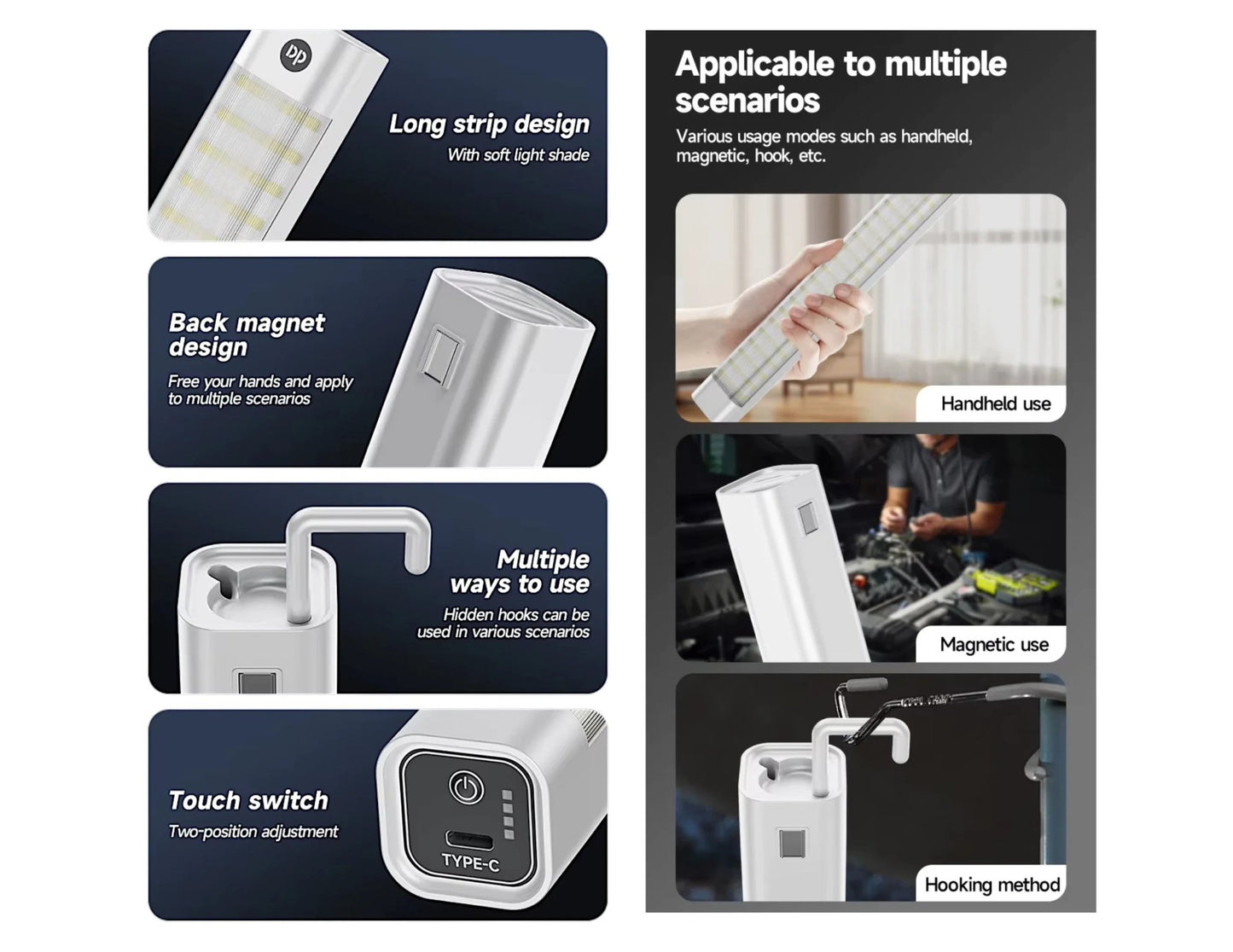 Duration Power 48W rechargeable LED emergency light DP-7175 with 6000mAh battery and soft lampshade for Qatar