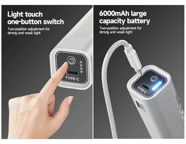 Duration Power 48W rechargeable LED emergency light DP-7175 with 6000mAh battery and soft lampshade for Qatar
