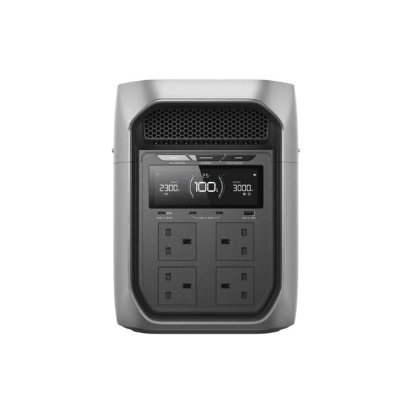 EcoFlow DELTA 3 Max Plus 2048Wh portable power station with 110W solar panel for home backup and camping Qatar