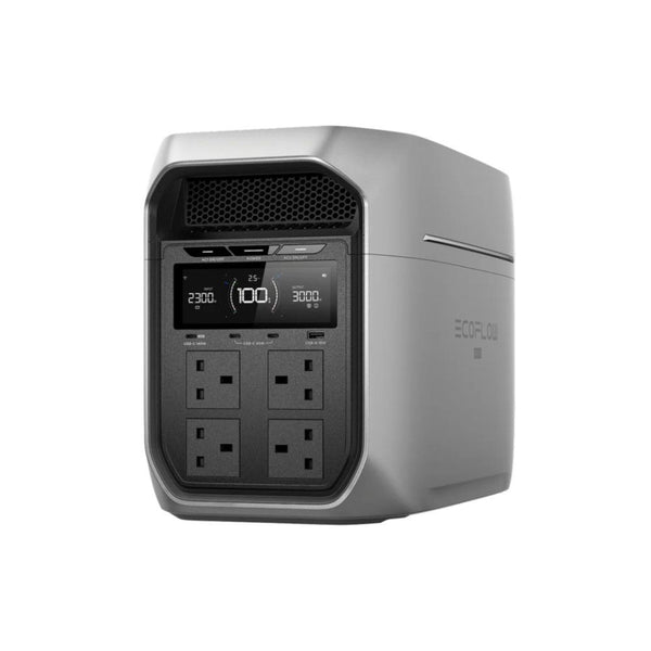 EcoFlow DELTA 3 Max Plus 2048Wh portable power station with 110W solar panel for home backup and camping Qatar