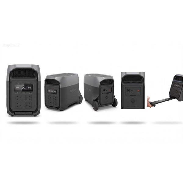 EcoFlow DELTA 3 Ultra 3072Wh portable power station with 160W bifacial solar panel for home backup and off-grid power Qatar