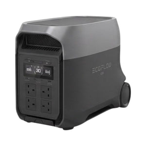 EcoFlow DELTA 3 Ultra 3072Wh portable power station with 3600W AC output and integrated wheels