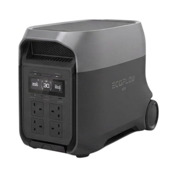 EcoFlow DELTA 3 Ultra 3072Wh portable power station with 3600W AC output and integrated wheels