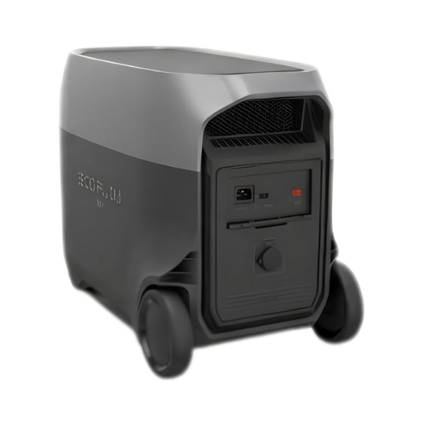 EcoFlow DELTA 3 Ultra 3072Wh portable power station with 3600W AC output and integrated wheels