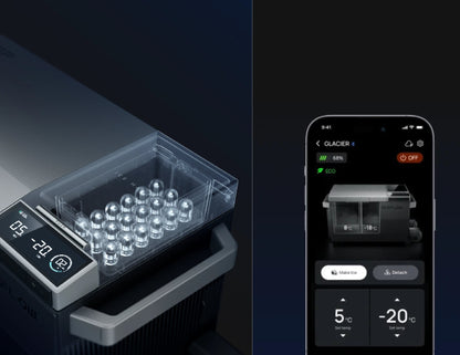 EcoFlow Glacier 38L portable compressor fridge with ice maker Qatar