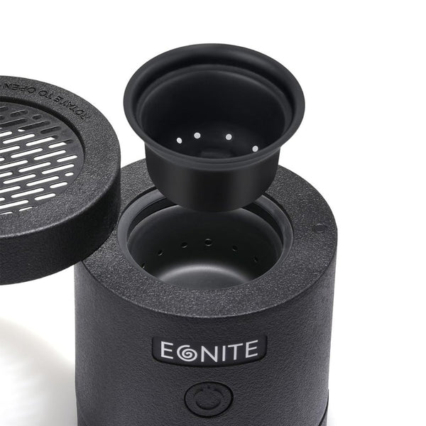 Egnite Electronic Bakhoor Burner V2.0 rechargeable portable charcoal igniter Black Qatar