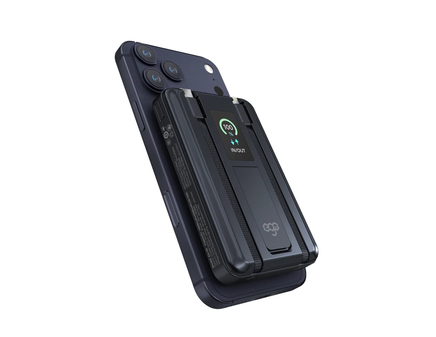 Ego AllyDelivery 4F MagSafe 10000mAh 6in1 power bank KH-99 with OLED screen built-in Lightning and Type-C cables Qatar​
