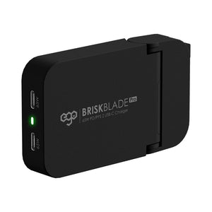 EGO Brisk Blade Pro 65W GaN charger with folding UK plug and 8-fold protection Black Qatar