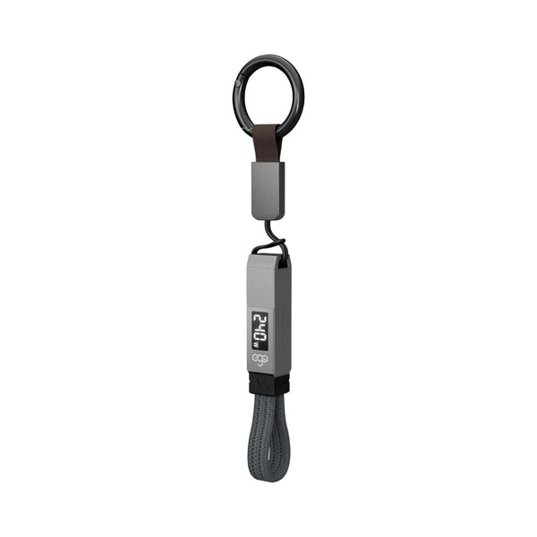 EGO CHARGEKEY 240W USB4 Type-C to C 40Gbps 6cm magnetic cable in Grey with keychain Qatar