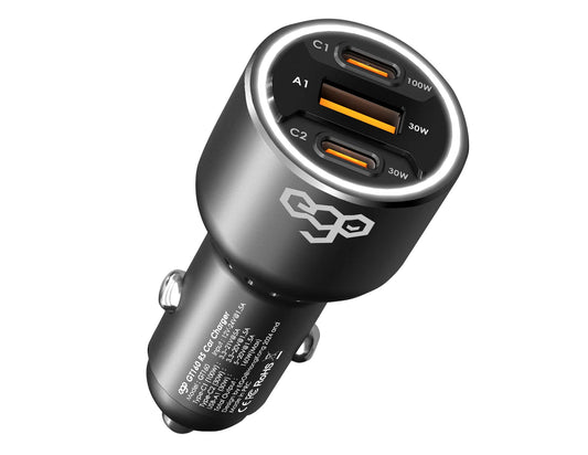 Ego GT160 RS 3USB 160W Car Charger with Fast Charging, Compatible with Cars and Trucks, Thabthaba Store Qatar