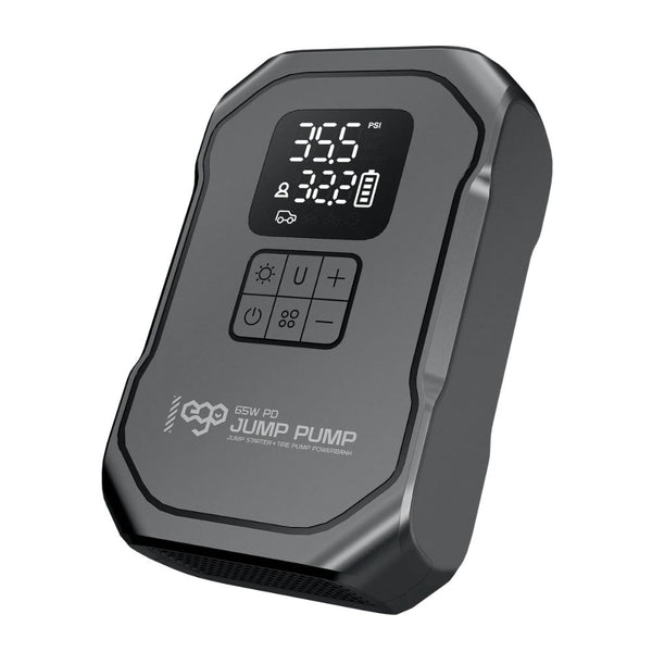 Ego JP-8 65W PD jump starter with 1000A peak current 160 PSI tire pump and powerbank Qatar