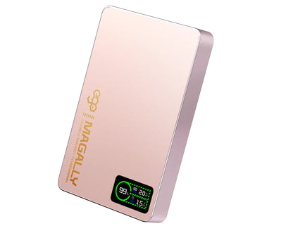 Ego MagAlly 3in1 Double-sided Magnetic QI2 10000mAh Powerbank E16B3 15W Wireless Fast Charging with OLED Display, available at Thabthaba Store Qatar