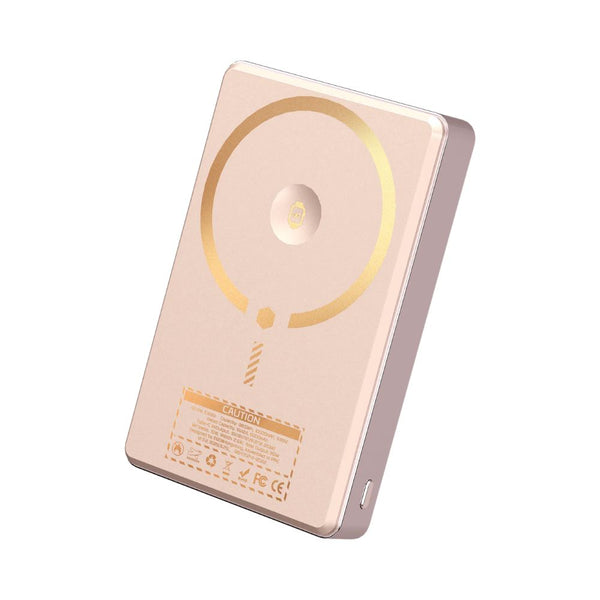 EGO MagAlly 3-in-1 Qi2 10000mAh double-sided magnetic powerbank Pink with 15W wireless charging and OLED display Qatar
