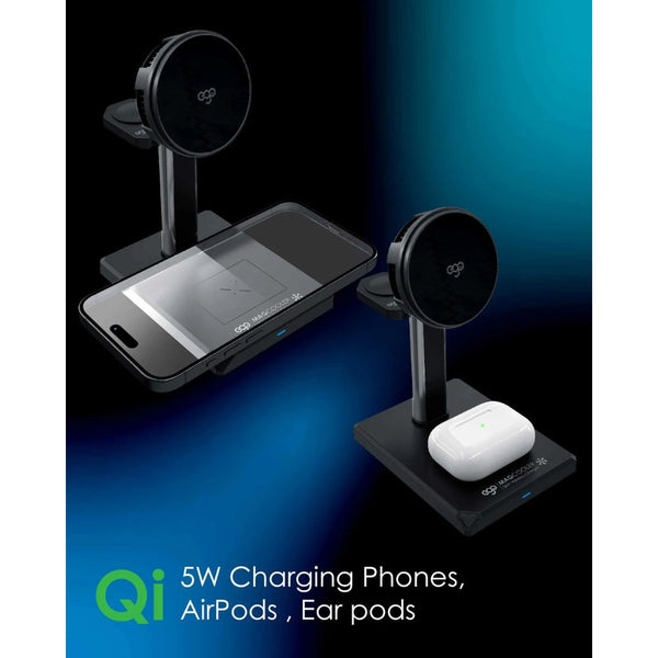 EGO MagCooler 3ICE 3-in-1 15W MagSafe wireless charger with semiconductor cooling Black Qatar