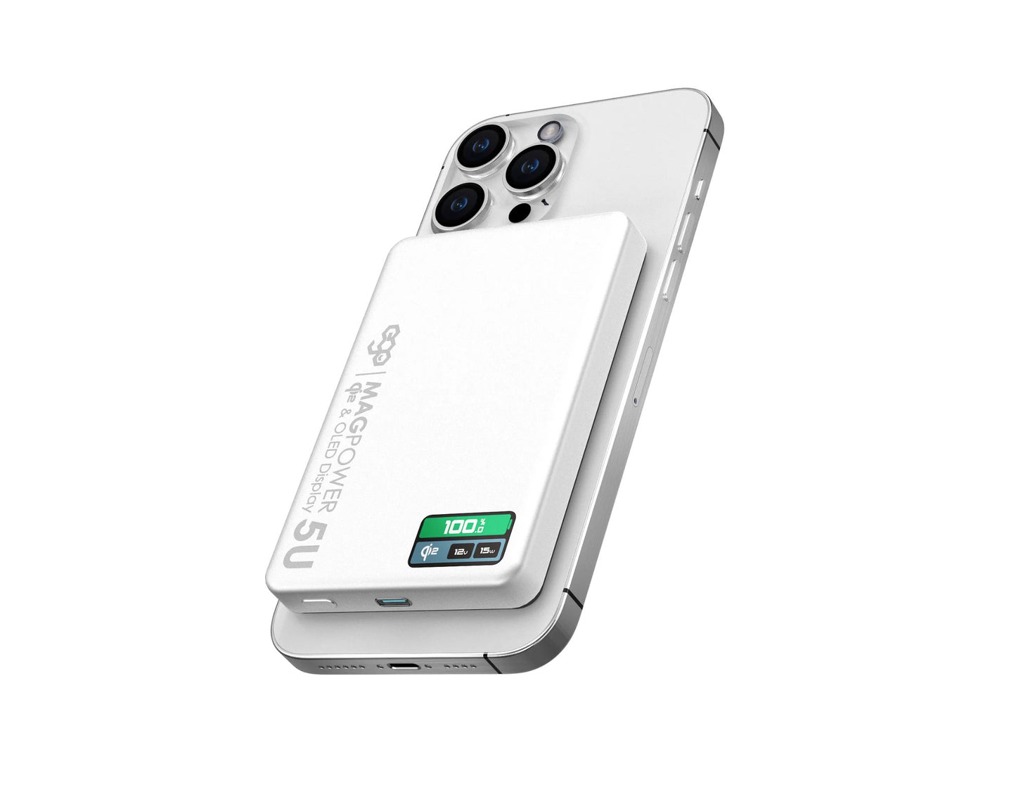 EGO MagPower 5U QI2 10000mAh 30W MagSafe power bank MP510U with OLED display and strong N54 magnets Qatar​