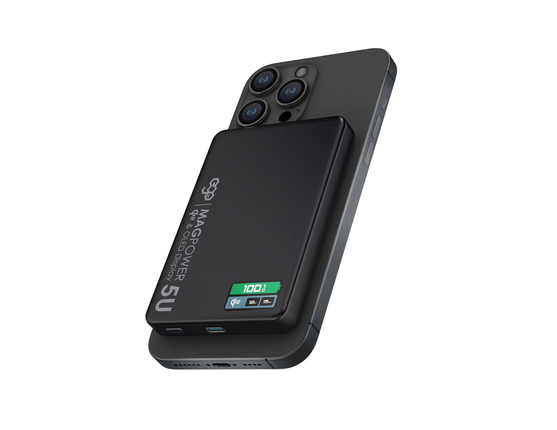 EGO MagPower 5U QI2 10000mAh 30W MagSafe power bank MP510U with OLED display and strong N54 magnets Qatar​