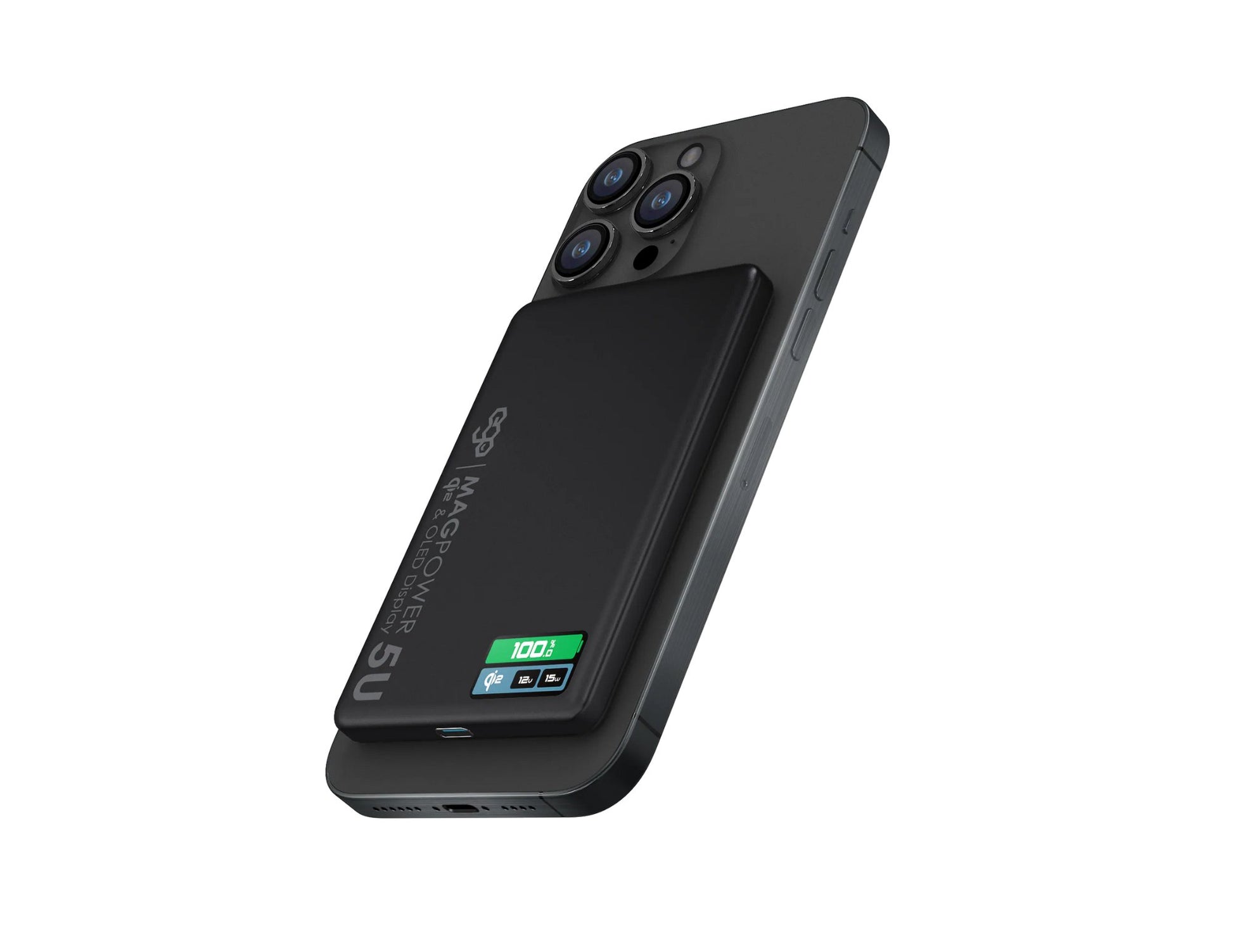 EGO MagPower 5U QI2 5000mAh MagSafe power bank with OLED display aerogel cooling N54 magnets Qatar