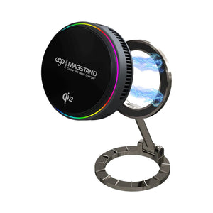 Ego MagStand3 C5 Qi2 15W double-sided magnetic wireless charger with semiconductor cooling and MagSafe brackets Qatar