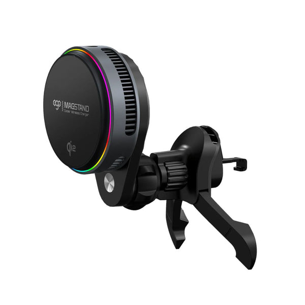 Ego MagStand3 C5 Qi2 15W double-sided magnetic wireless charger with semiconductor cooling and MagSafe brackets Qatar