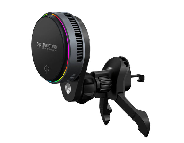Ego MagStand3 double-sided magnetic QI2 wireless charger 15W fast charging with semiconductor cooling for Magsafe stands and car vent holders