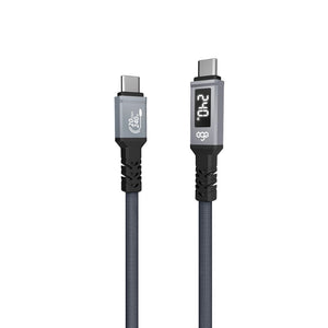EGO Wiry Mag 240W USB3.2 magnetic Type-C to C cable 120cm Grey with 20Gbps data and 8K video support Qatar