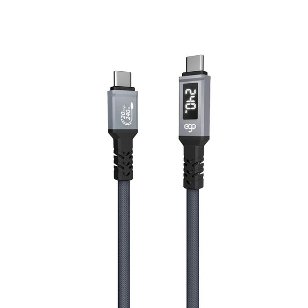 EGO Wiry Mag 240W USB3.2 magnetic Type-C to C cable 120cm Grey with 20Gbps data and 8K video support Qatar