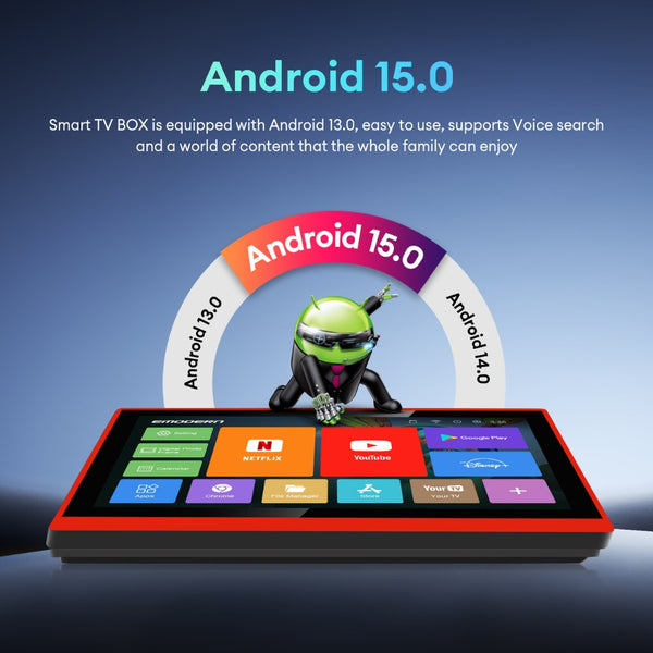 Emodern 14.1 inch Android TV portable monitor with touch screen Android 15 Qatar