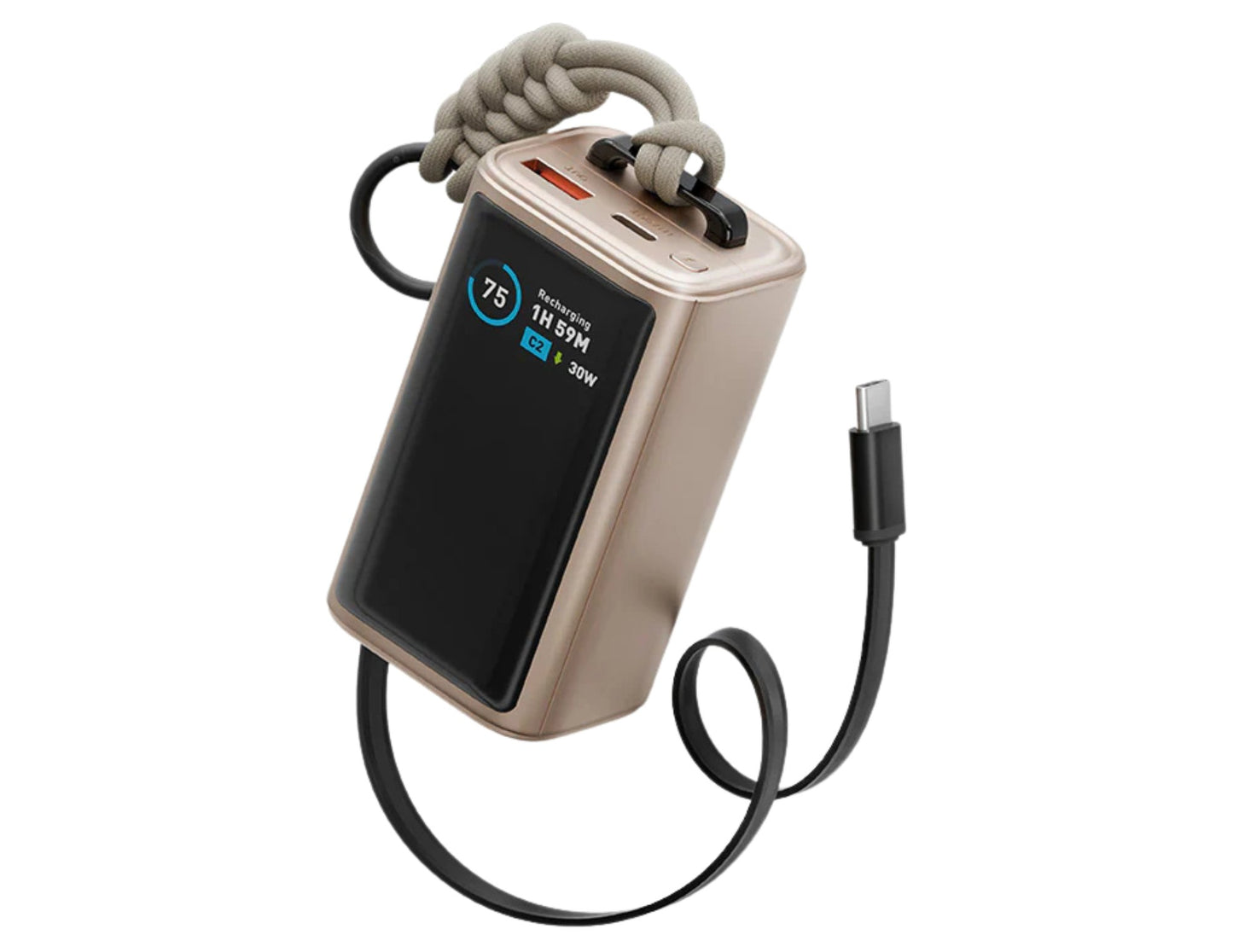 Energea ComPac Arc 45 PD45W 10000mAh powerbank with retractable cable Qatar