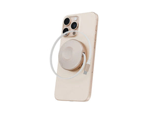 Energea MagDuo Arc 2 in 1 wireless charger with built in retractable cable for phone and Apple Watch