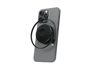 Energea MagDuo Arc 2 in 1 wireless charger with built in retractable cable for phone and Apple Watch