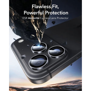 ESR Armorite 9H clear camera lens protector for iPhone 18 Pro and Pro Max with raised-edge impact and scratch protection in Qatar