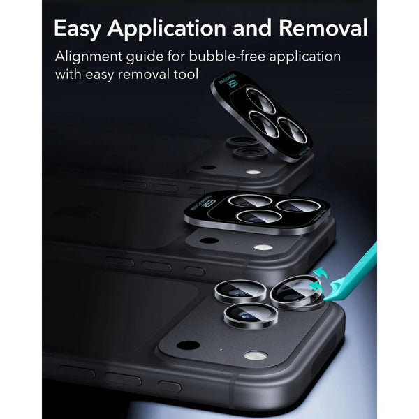 ESR Armorite 9H clear camera lens protector for iPhone 18 Pro and Pro Max with raised-edge impact and scratch protection in Qatar