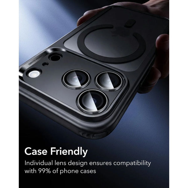 ESR Armorite 9H clear camera lens protector for iPhone 18 Pro and Pro Max with raised-edge impact and scratch protection in Qatar