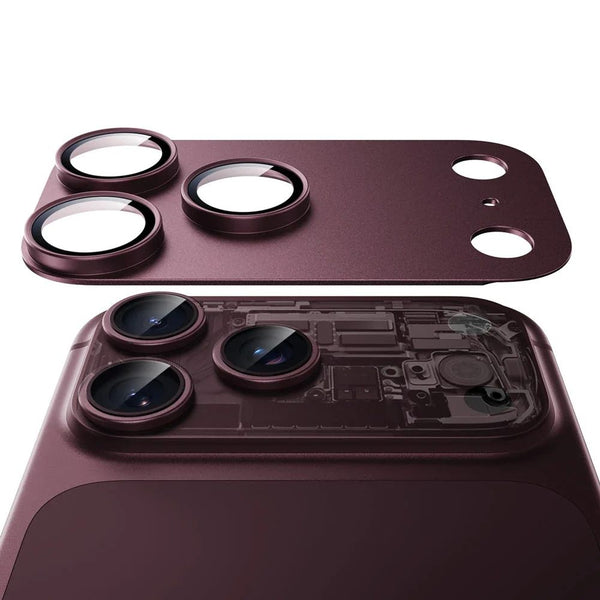 ESR Armorite Pro full-coverage camera lens protector in Deep Burgundy for iPhone 18 Pro with Corning glass in Qatar