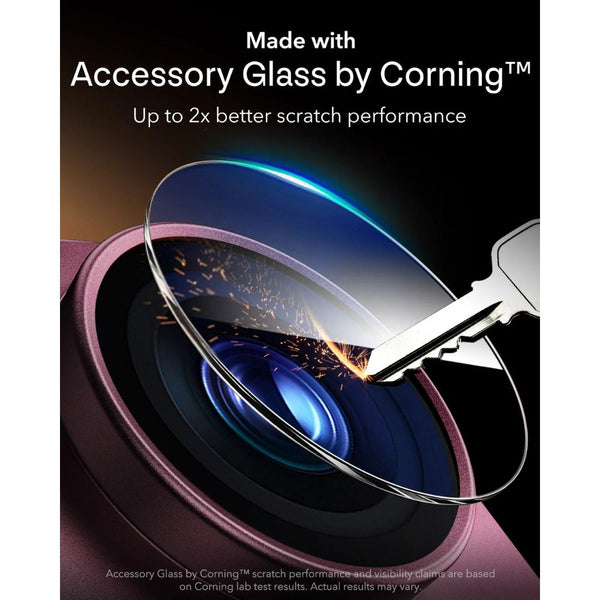 ESR Armorite Pro full-coverage camera lens protector in Deep Burgundy for iPhone 18 Pro Max with Corning glass in Qatar