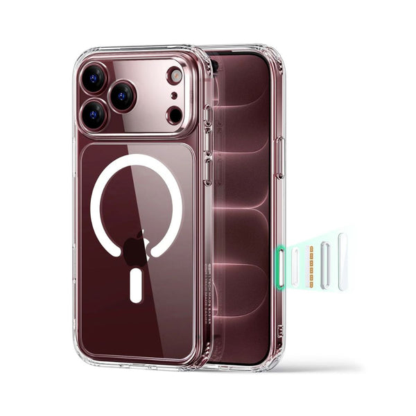 ESR Classic Hybrid Magnetic Case for iPhone 18 Pro in Clear with Camera Control cover, magnetic attachment and Qi2 25W charging in Qatar