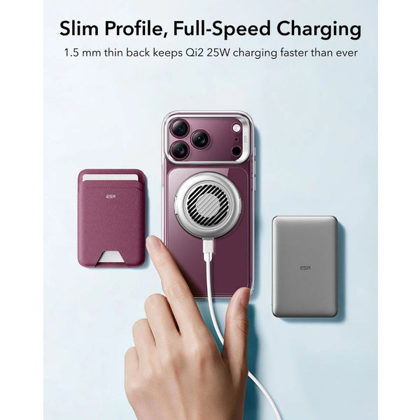 ESR Classic Hybrid Magnetic Case for iPhone 18 Pro in Clear with adjustable Flex Stand, Camera Control and Qi2 25W charging in Qatar