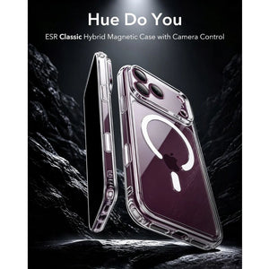 ESR Classic Hybrid Magnetic Case for iPhone 18 Pro Max in Clear with Camera Control cover, magnetic attachment and Qi2 25W charging in Qatar