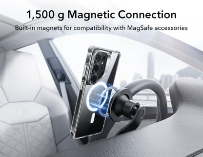 ESR Classic Hybrid Magnetic Stash Stand clear case for Samsung Galaxy S26 Ultra at Thabthaba Store Qatar.